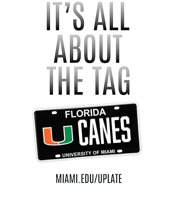 Get the official University of Miami license plate